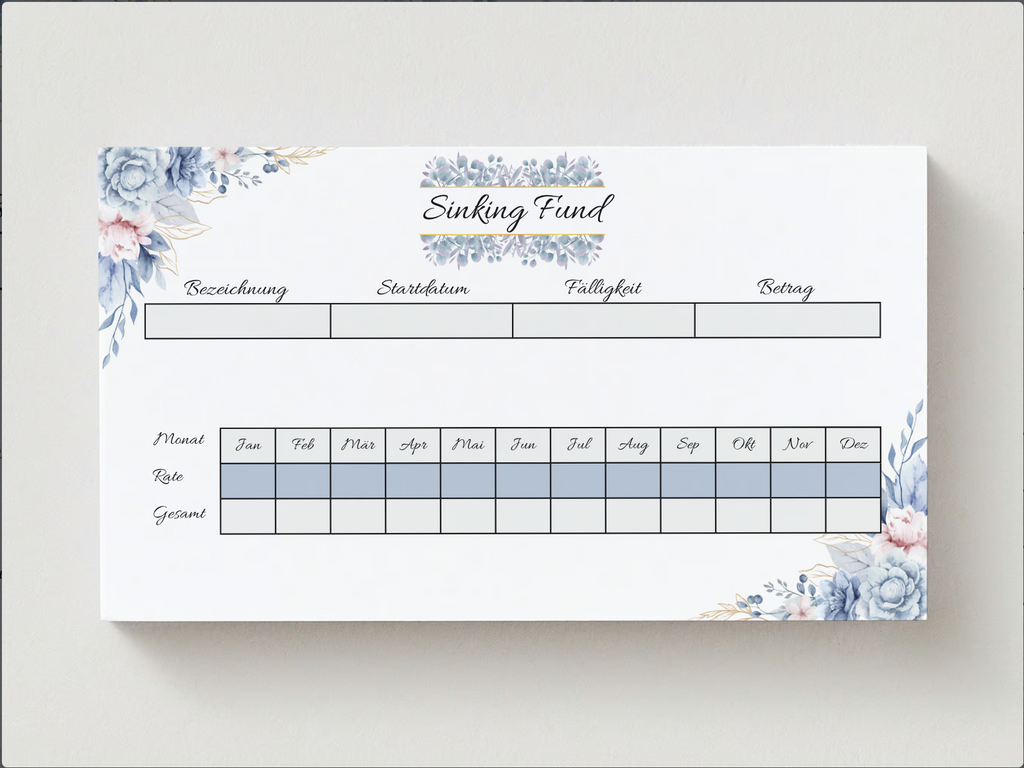 Sinking Fund Tracker - LHS