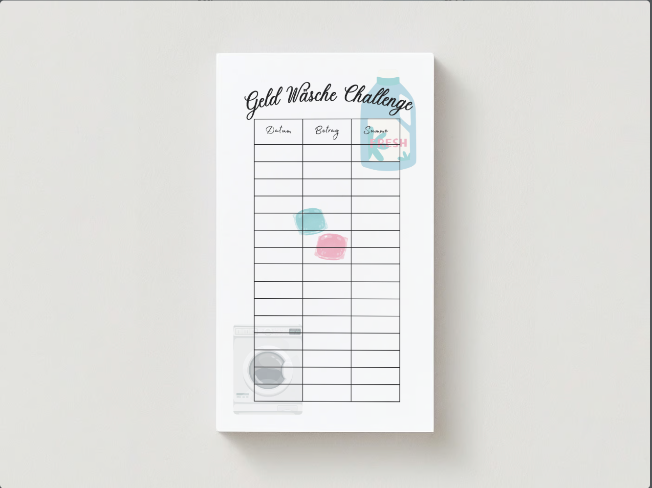 Waschmaschinen Challenge - LHS