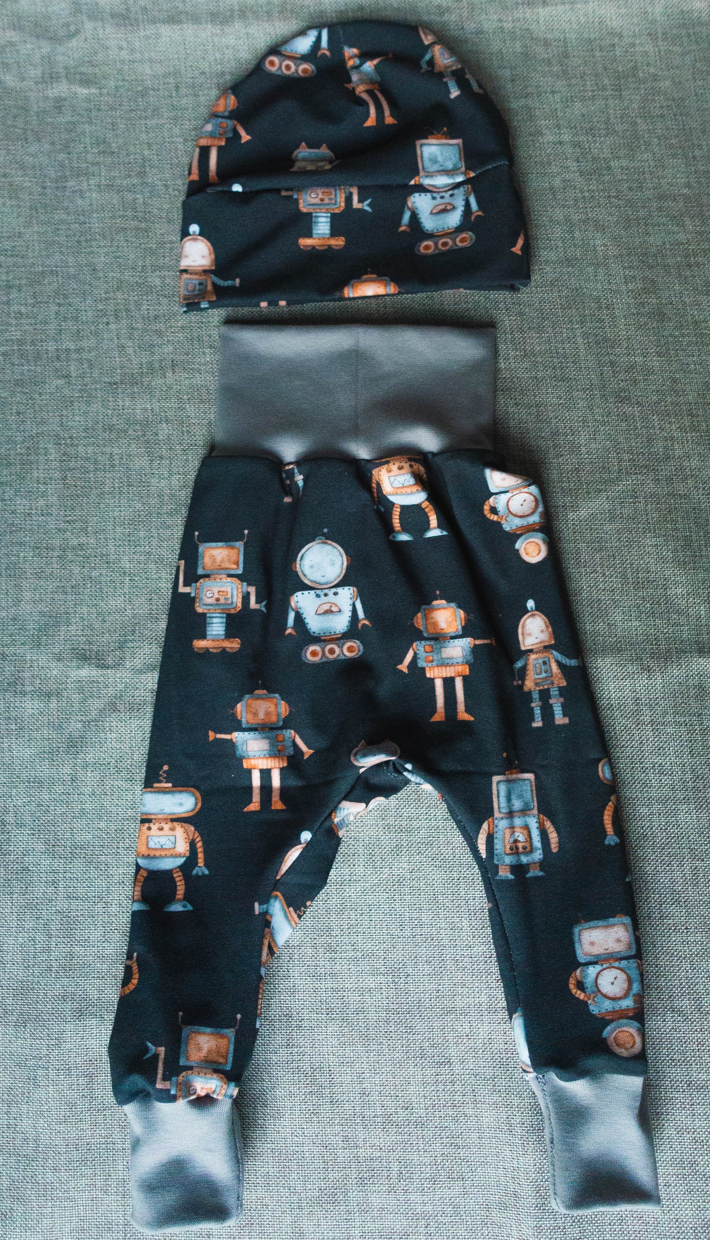 Baby Set (Roboter schwarz) Gr. 62-80 - LHS