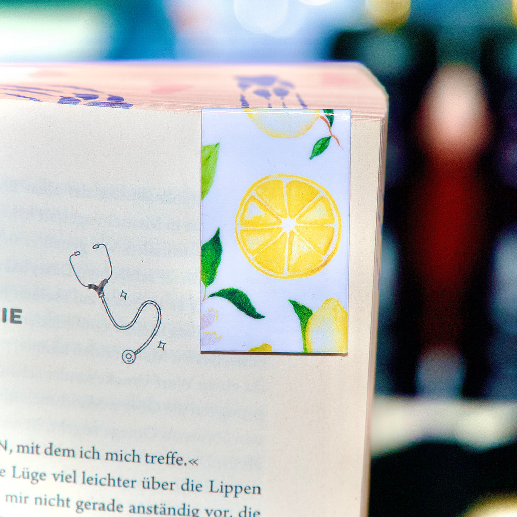 Magnet Lesezeichen Zitrone -LHS