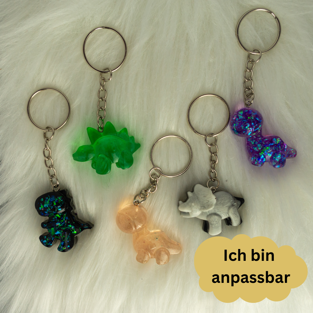 Anpassbare Dino Schlüsselanhänger - LHS