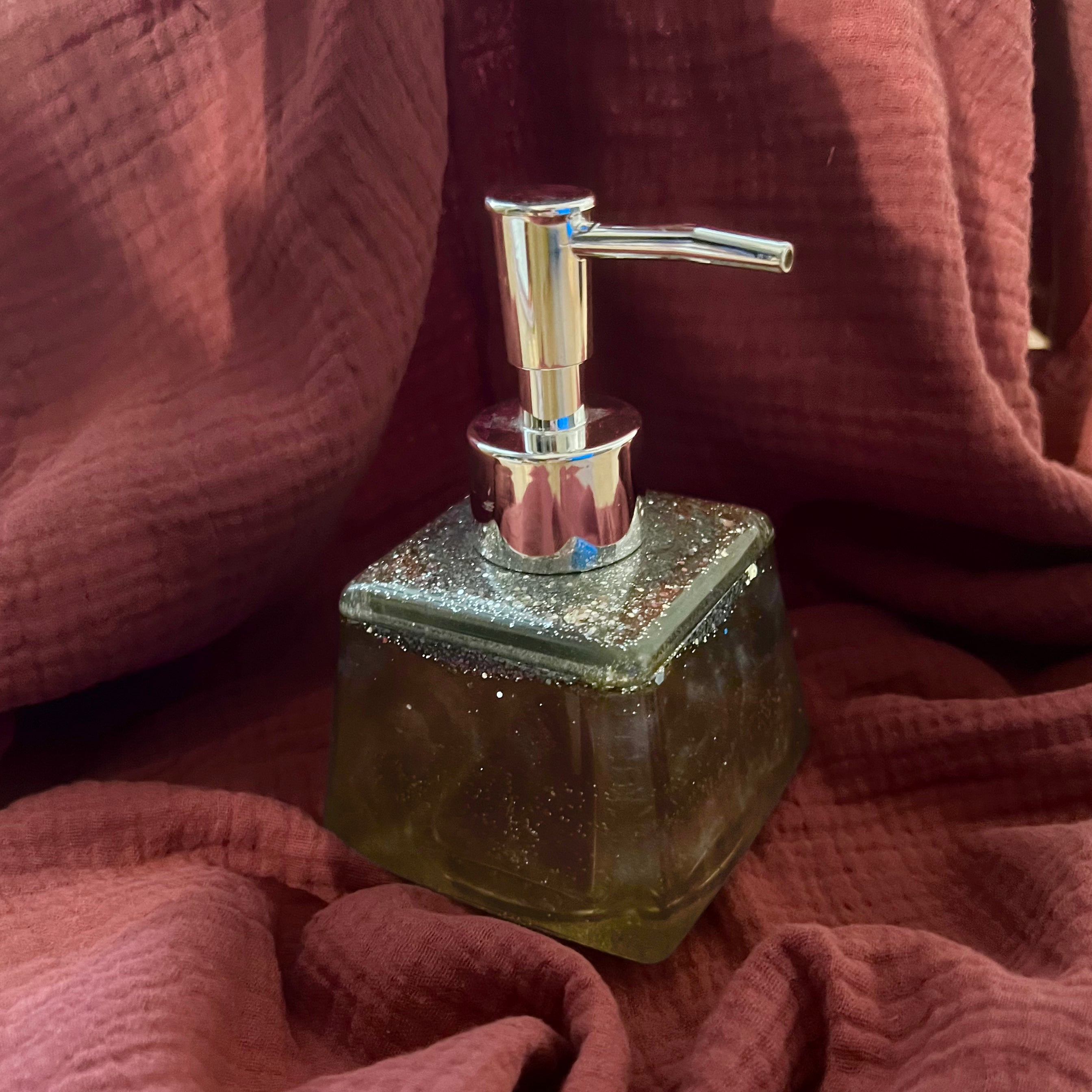 Seifenspender Grau Glitzer - LHS