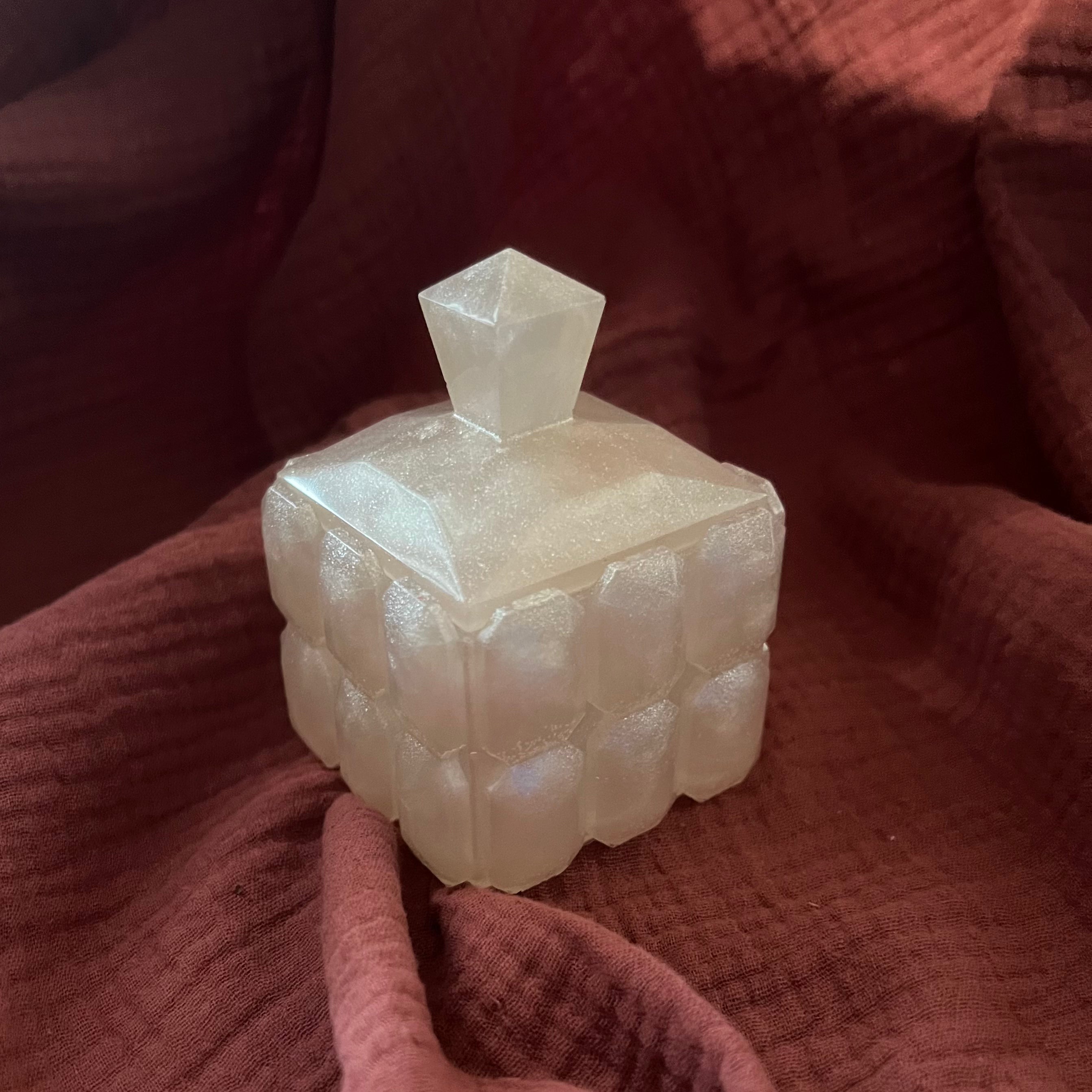 Kristall Dose Rosa Schimmer - LHS