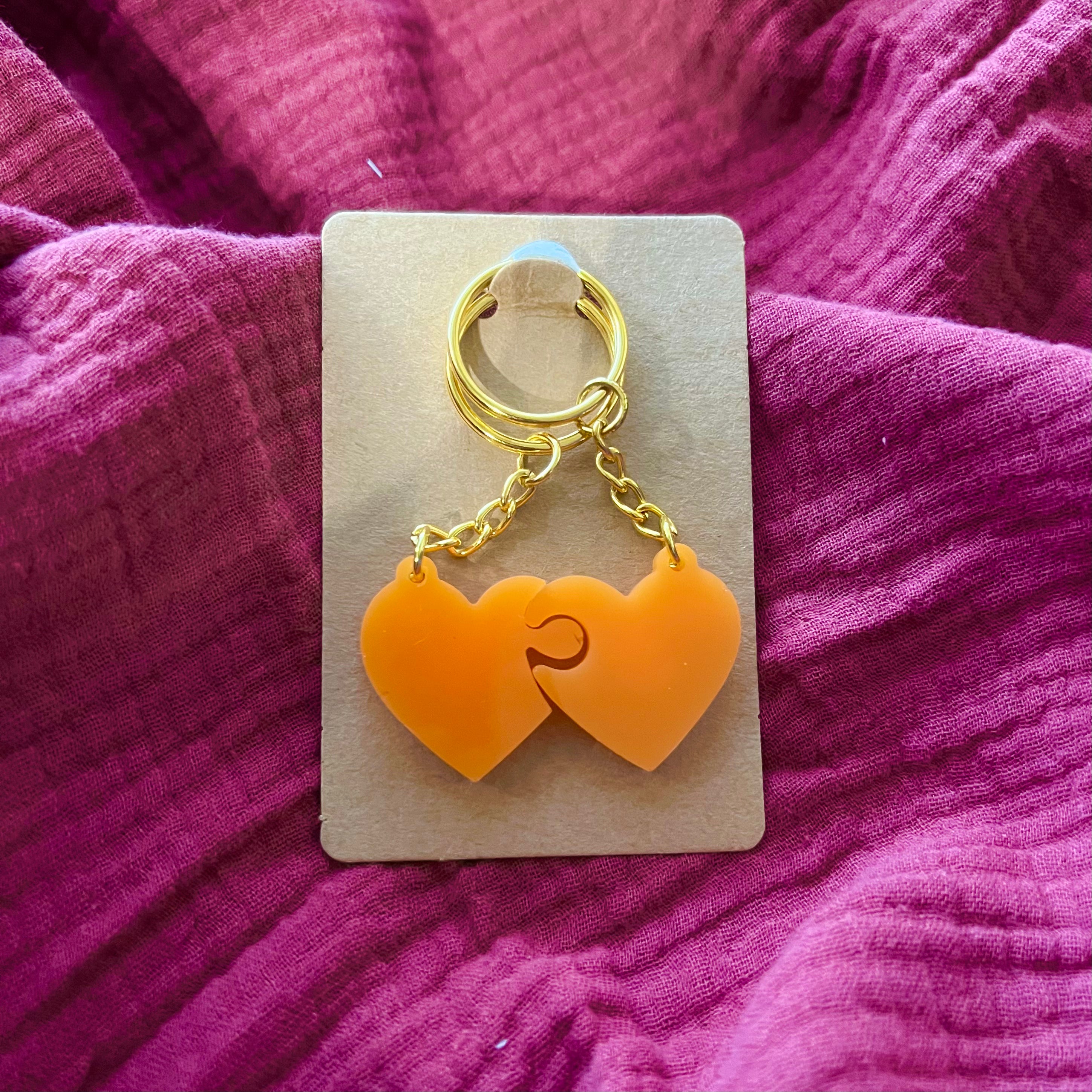 Partner Schlüsselanhänger Orange (Gold) - LHS