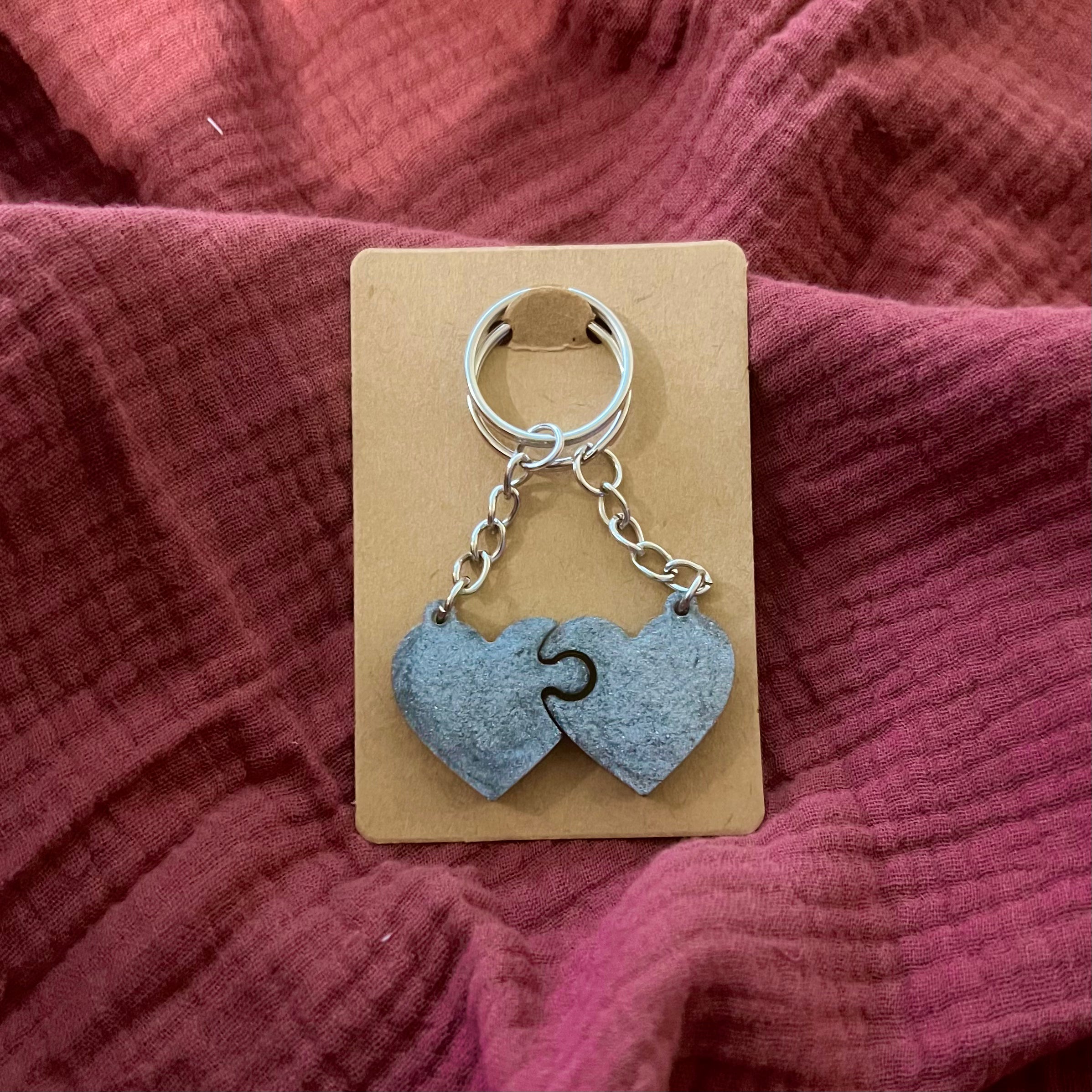 Partner Schlüsselanhänger Silber Schimmernd (Silber) - LHS